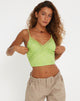 image of Yecaca Crop Top in Lace Lime