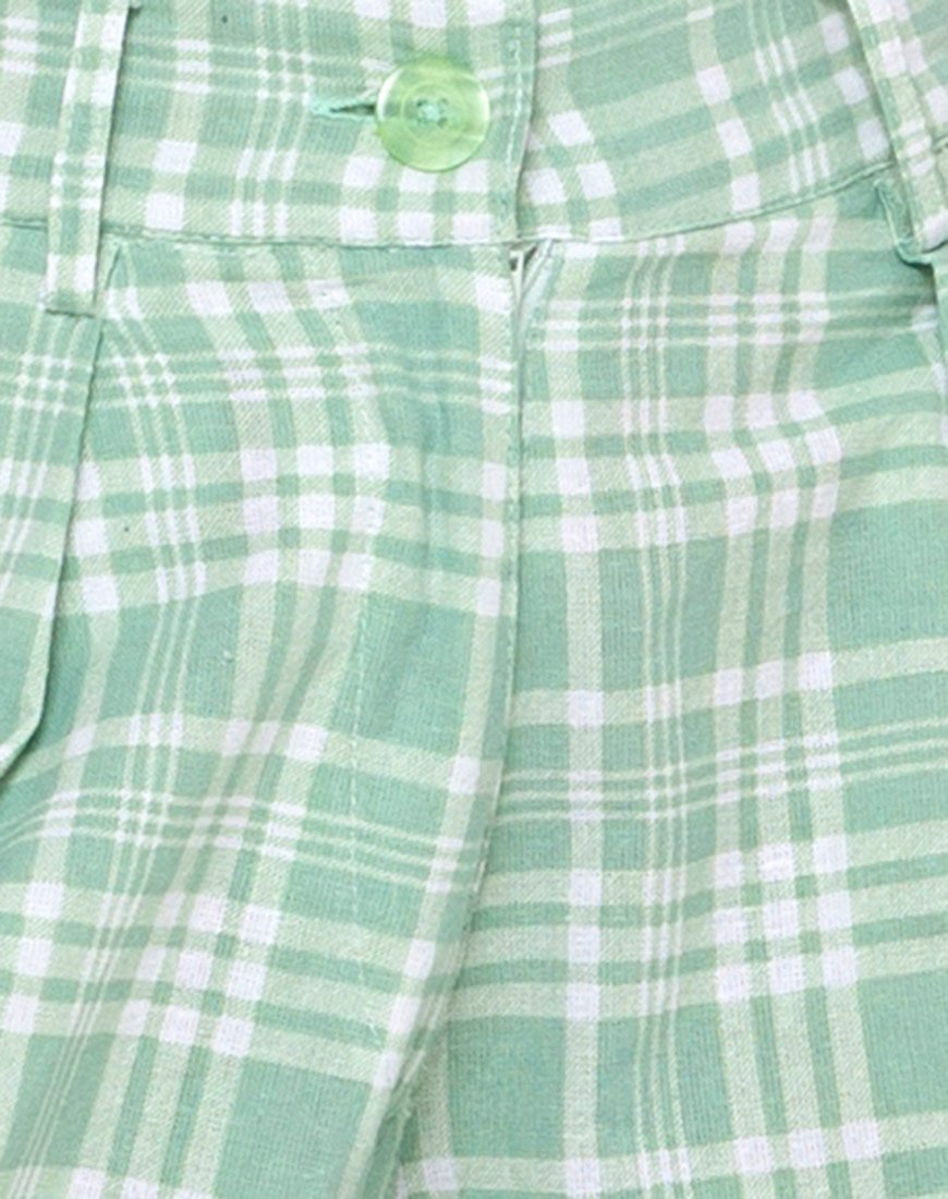 Image of Yeva Trouser in Table Cloth Neo Mint