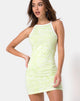 Image of Zamora Bodycon Dress in Classic Zebra Lime