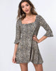 Image of Zavnon Dress in Rar Leopard Brown