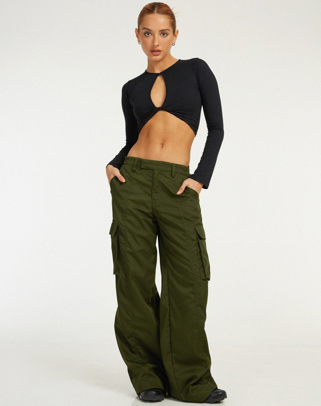 Calix Cargo Trouser in Forest Green