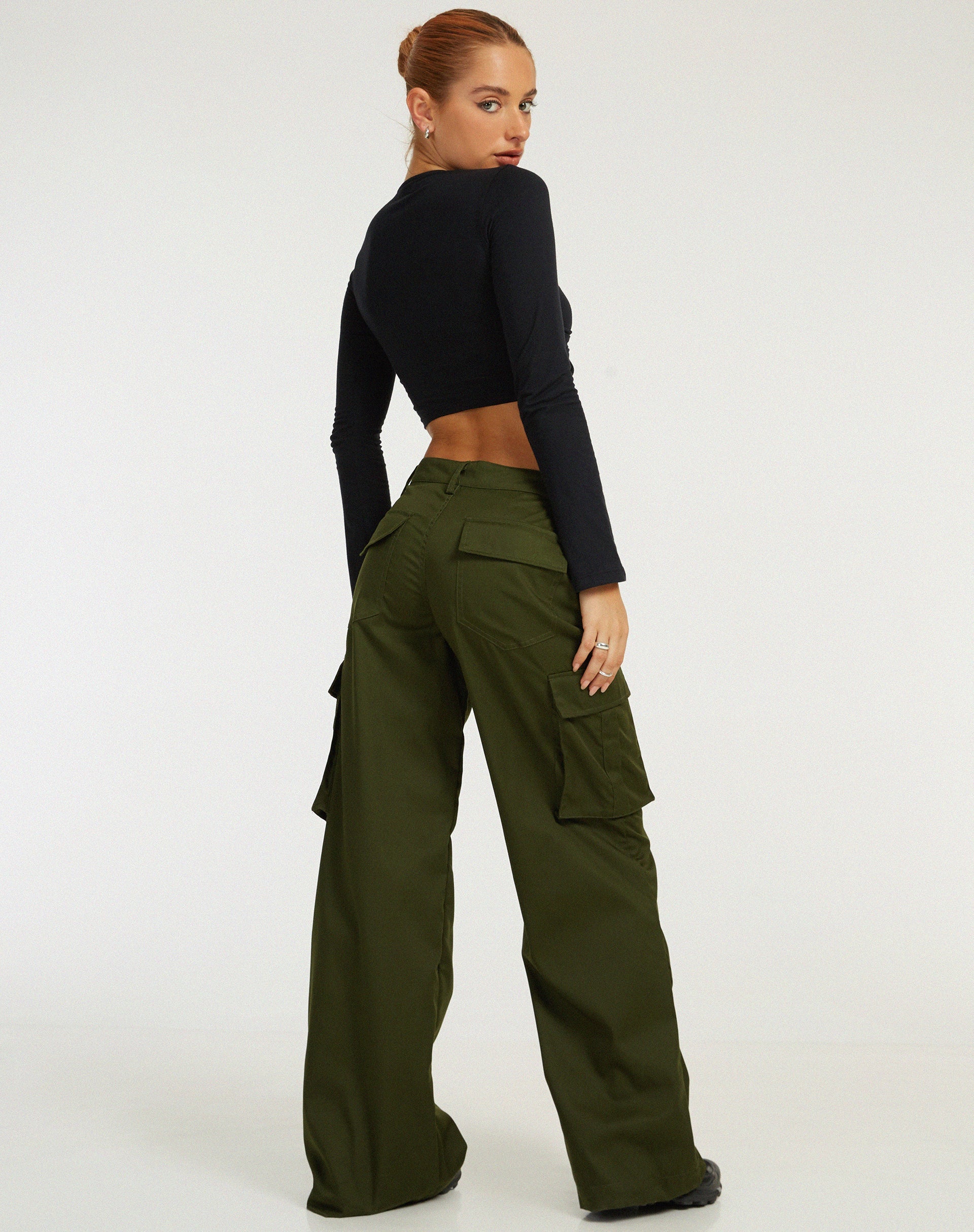 image of Calix Cargo Trouser in Forest Green