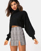 Image of Zida Mini Skirt in Charles Check Grey