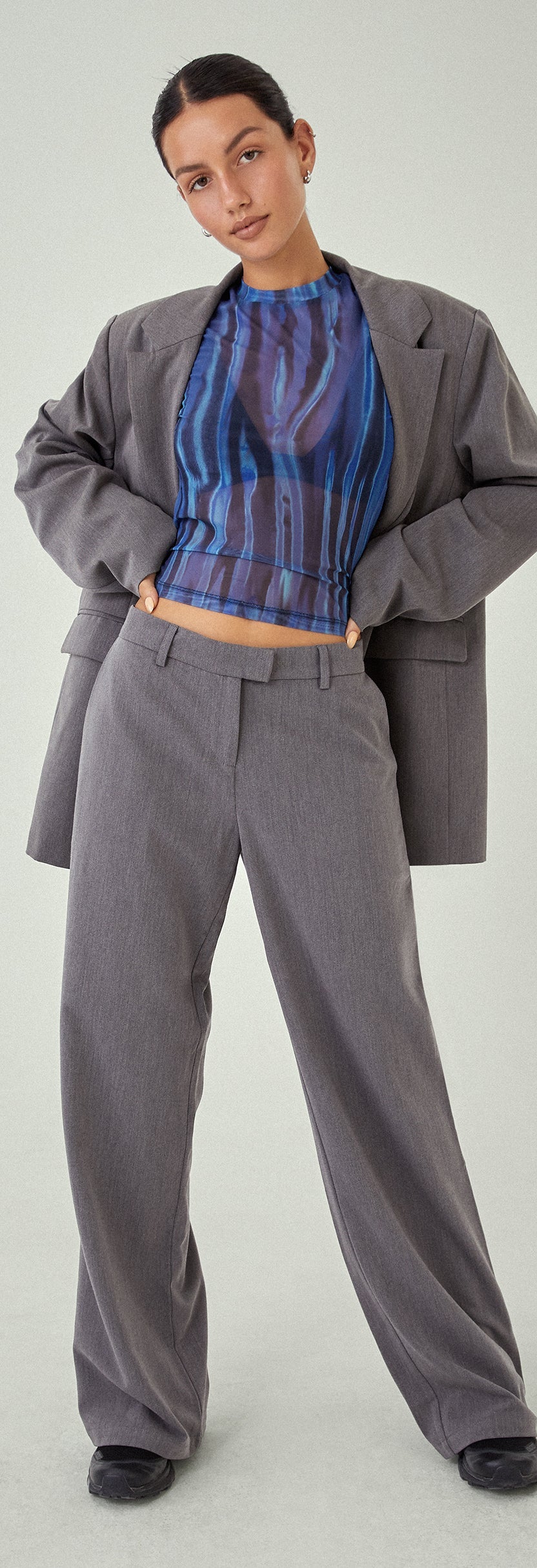 Jabba Wide Leg Trouser in Dark Khaki