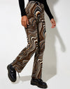 Image of Zoven Flare Trouser in 70s Ripple