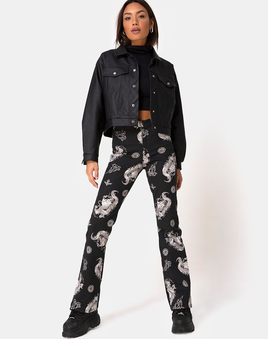 Image of Zoven Trouser in Dragon Black