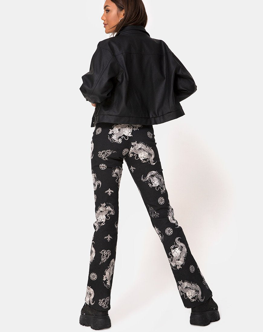 Image of Zoven Trouser in Dragon Black