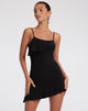 image of Nikala Mini Dress in Slinky Black