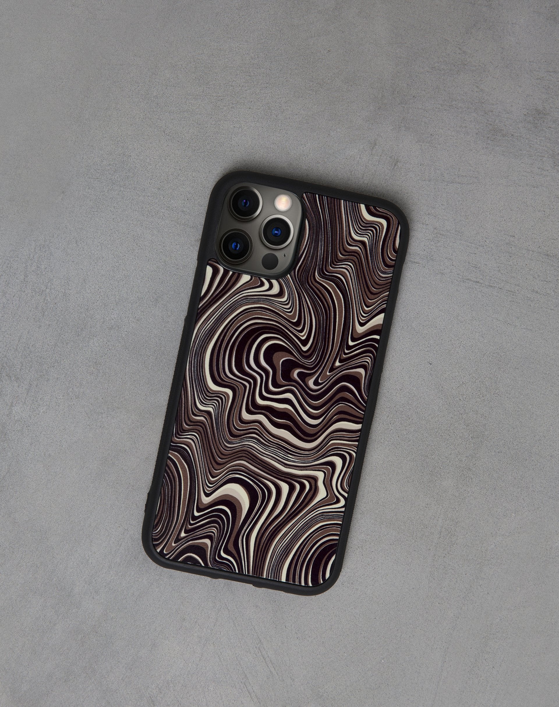 Image of Iphone Case in 70s Ripple Brown