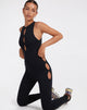 image of Sasma Jumpsuit in Lycra Black