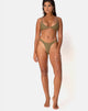 Image of Valda Bikini Bottom in Matte Khaki