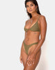 Image of Valda Bikini Top in Matte Khaki